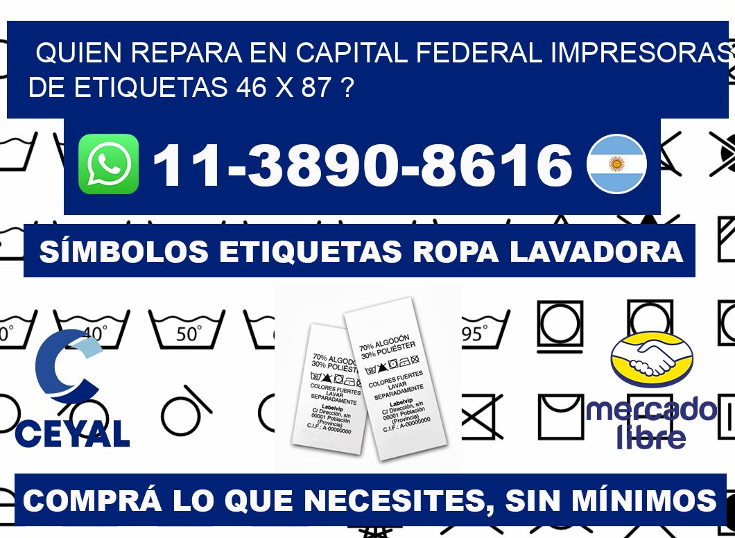 quien repara en capital federal impresoras de etiquetas 46 x 87 ?