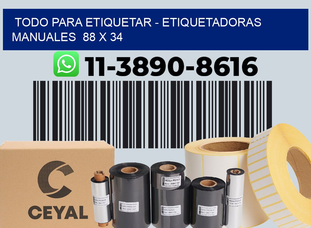 todo para etiquetar - Etiquetadoras Manuales  88 x 34