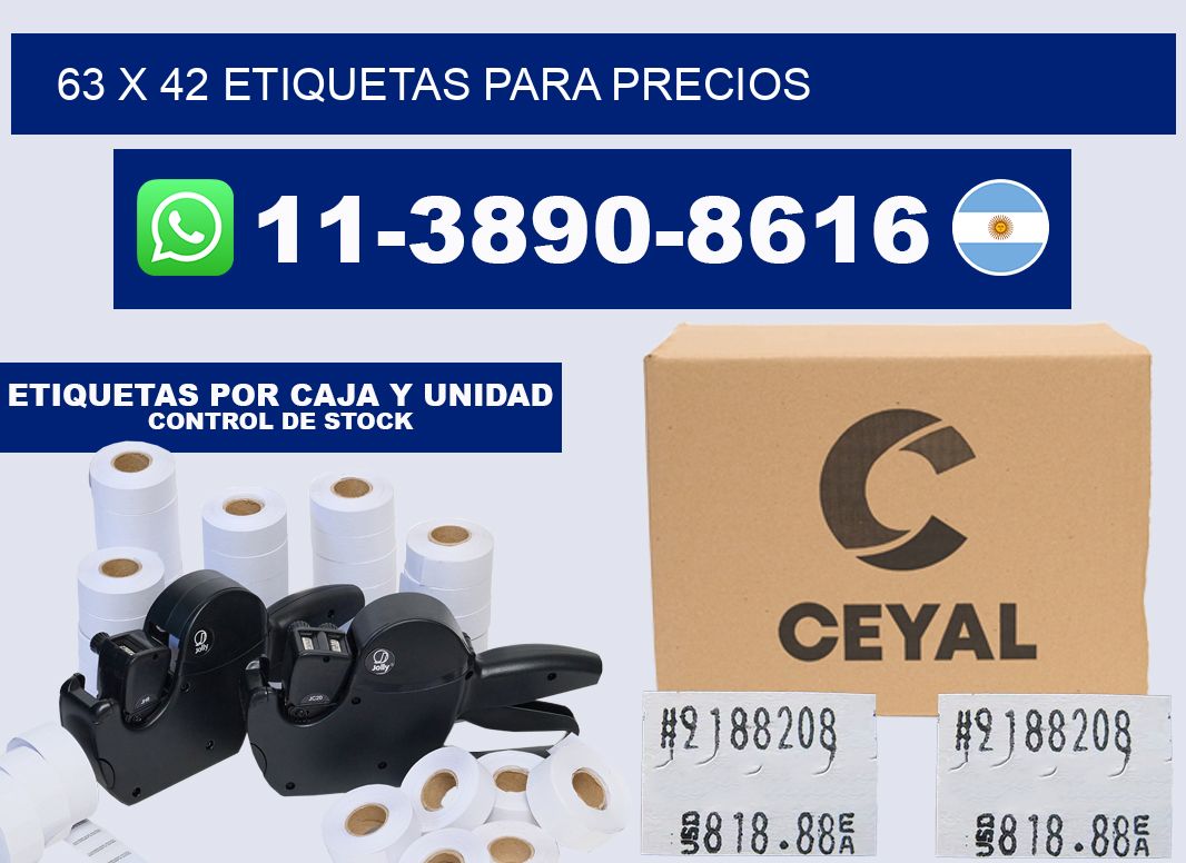 63 x 42 etiquetas para precios