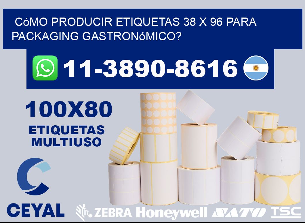 Cómo producir etiquetas 38 x 96 para packaging gastronómico?