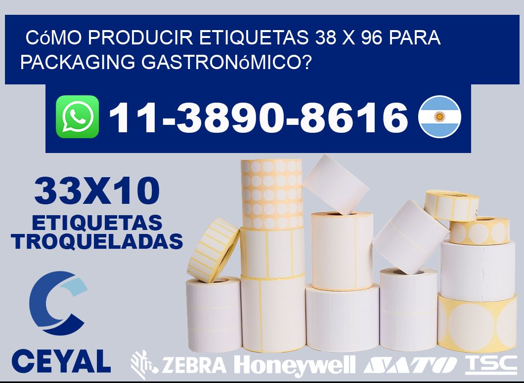 Cómo producir etiquetas 38 x 96 para packaging gastronómico?
