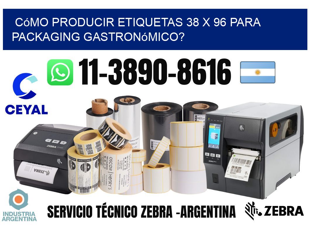 Cómo producir etiquetas 38 x 96 para packaging gastronómico?