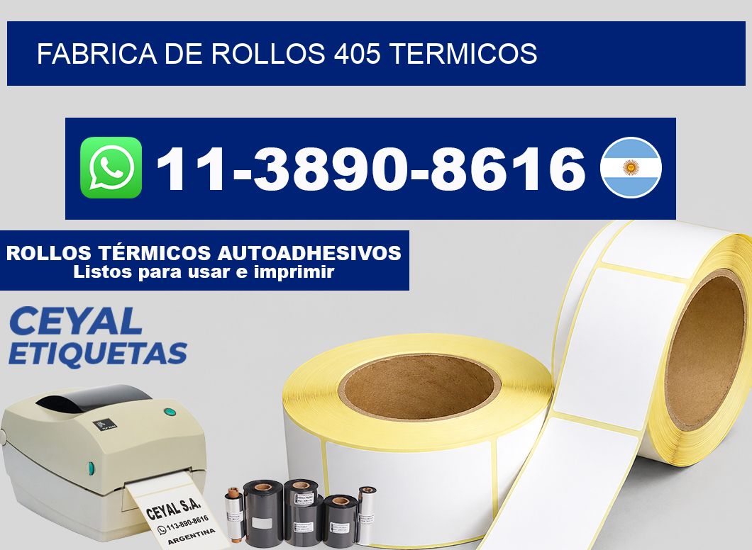 FABRICA DE ROLLOS 405 TERMICOS