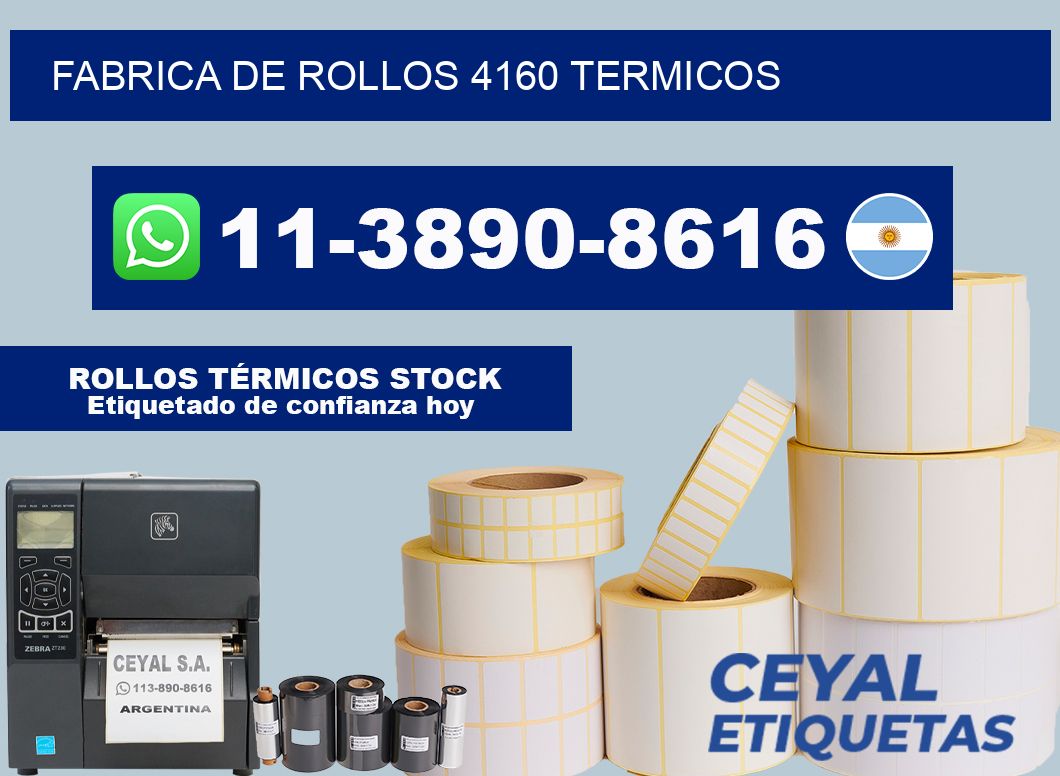 FABRICA DE ROLLOS 4160 TERMICOS