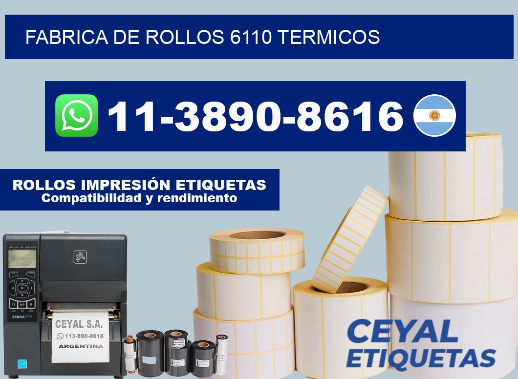 FABRICA DE ROLLOS 6110 TERMICOS