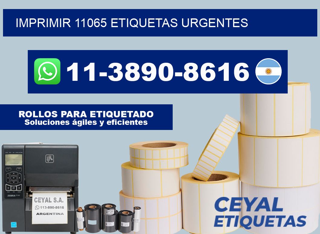 IMPRIMIR 11065 ETIQUETAS URGENTES