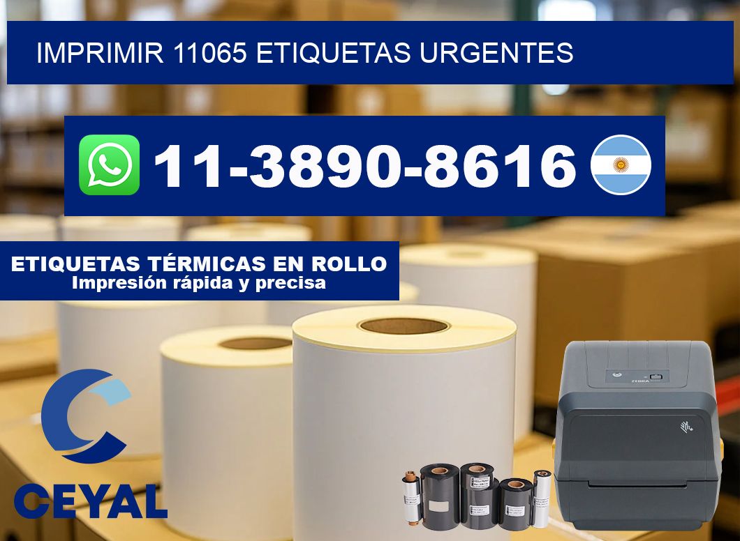 IMPRIMIR 11065 ETIQUETAS URGENTES