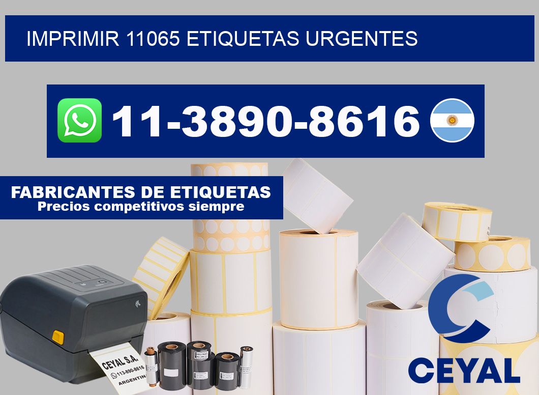 IMPRIMIR 11065 ETIQUETAS URGENTES