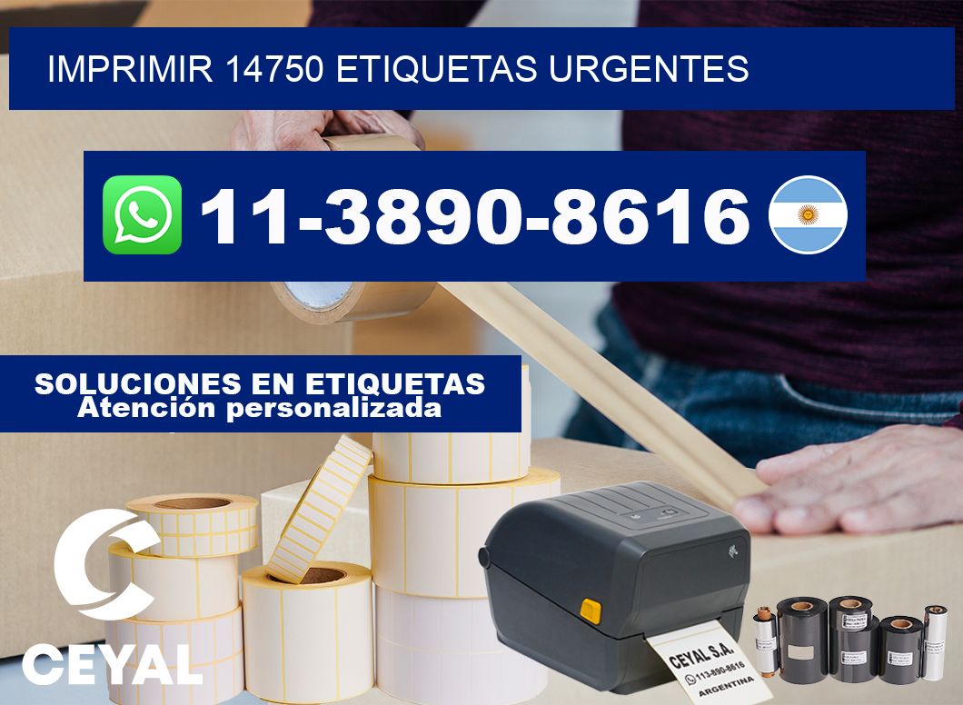 IMPRIMIR 14750 ETIQUETAS URGENTES