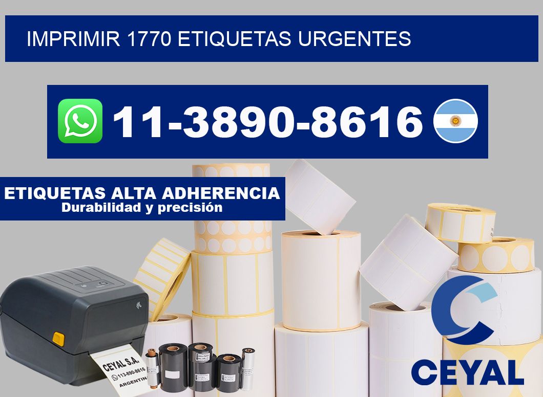 IMPRIMIR 1770 ETIQUETAS URGENTES