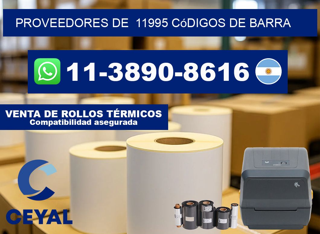 Proveedores de  11995 códigos de barra