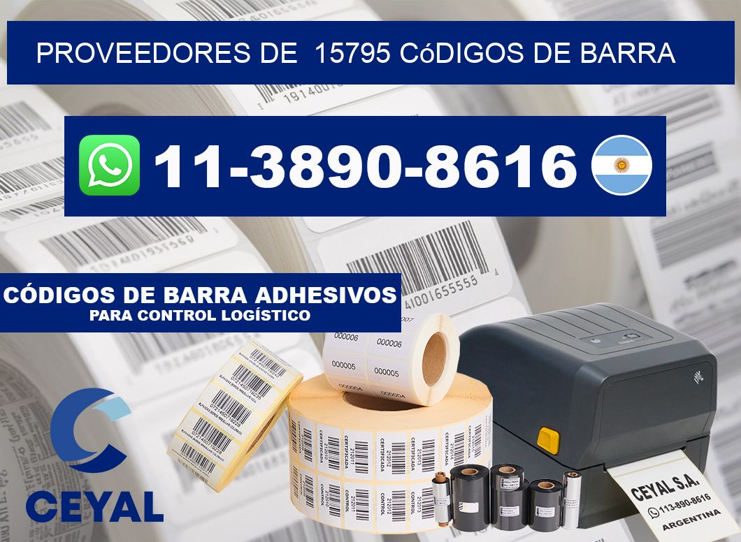 Proveedores de  15795 códigos de barra