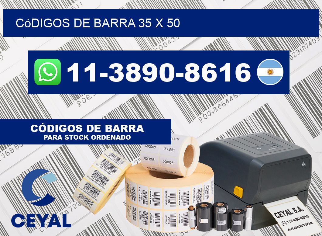 códigos de barra 35 x 50