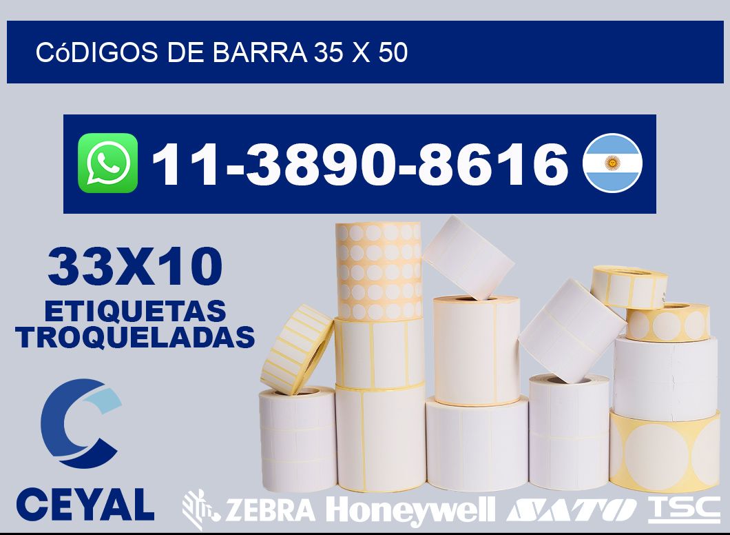 códigos de barra 35 x 50