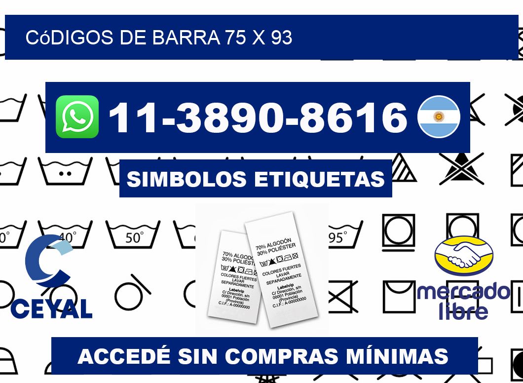códigos de barra 75 x 93