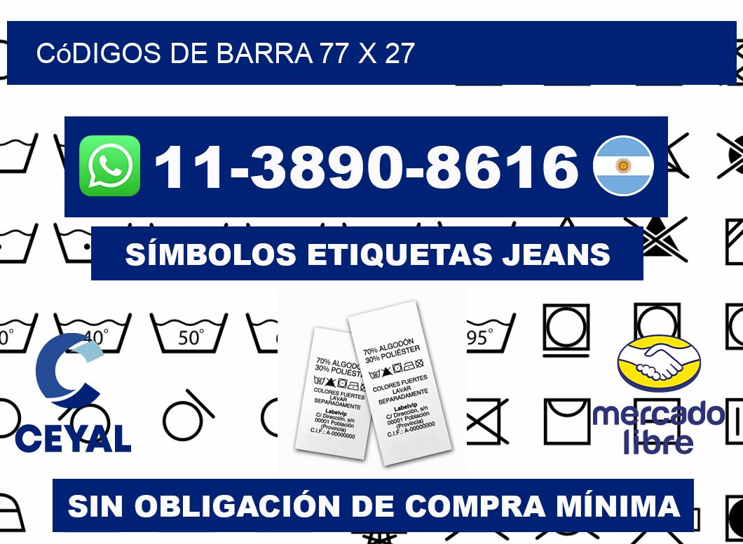 códigos de barra 77 x 27