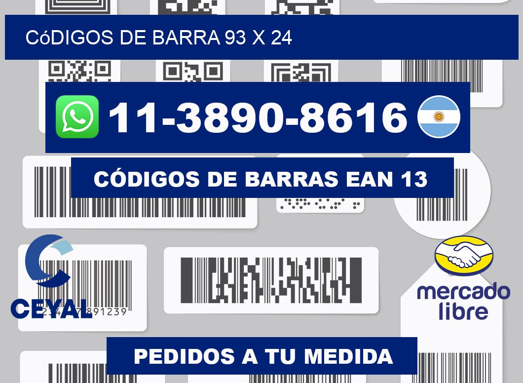códigos de barra 93 x 24