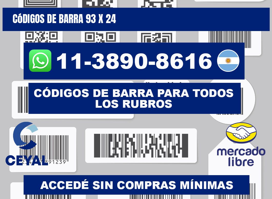 códigos de barra 93 x 24