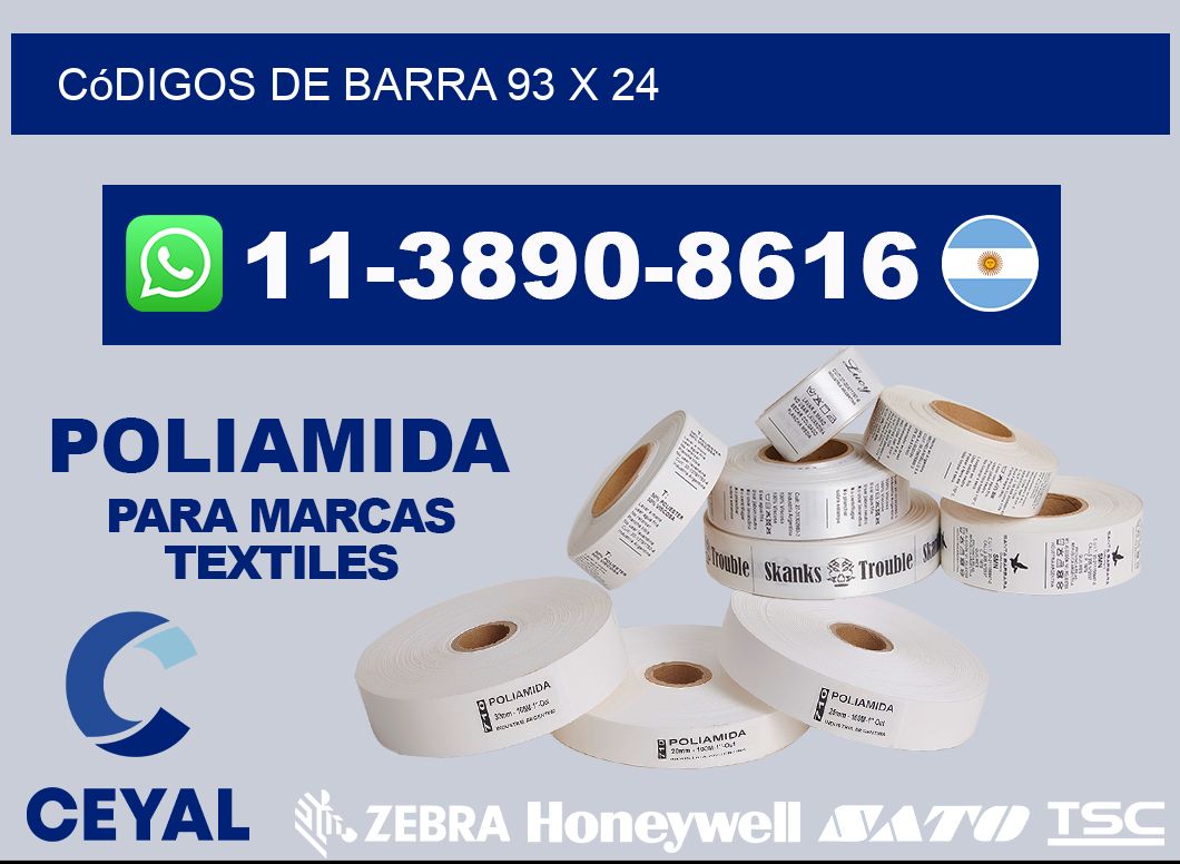 códigos de barra 93 x 24