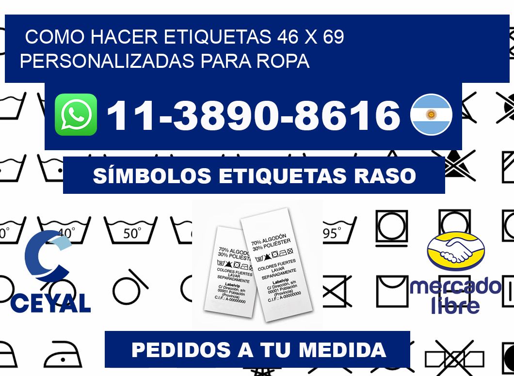 como hacer etiquetas 46 x 69 personalizadas para ropa