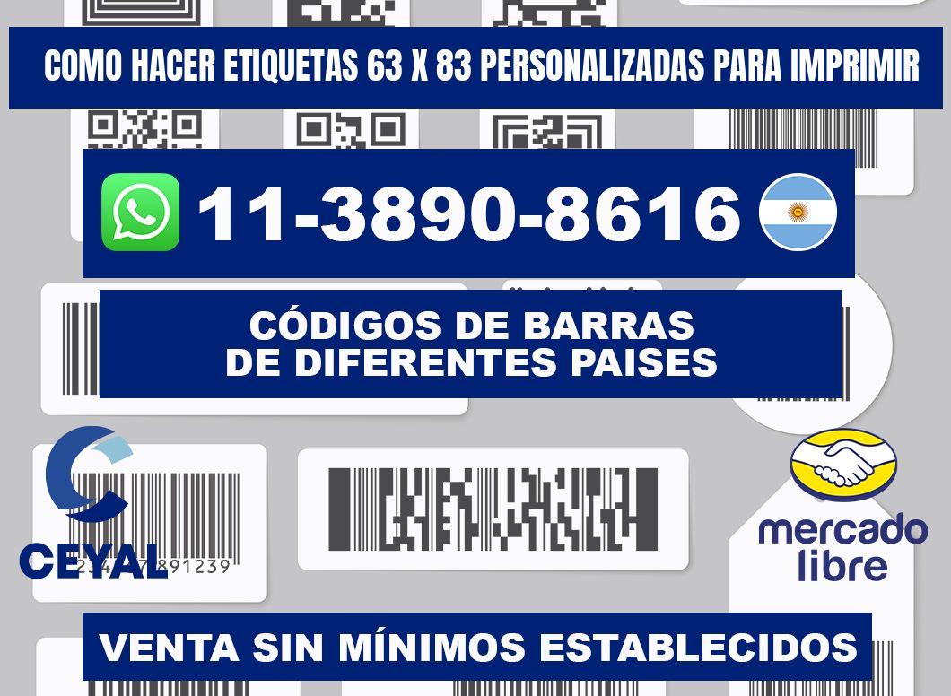 como hacer etiquetas 63 x 83 personalizadas para imprimir