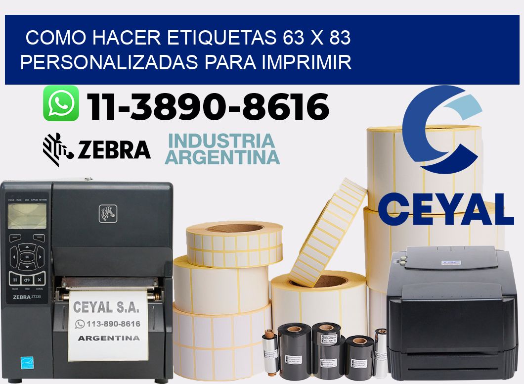 como hacer etiquetas 63 x 83 personalizadas para imprimir
