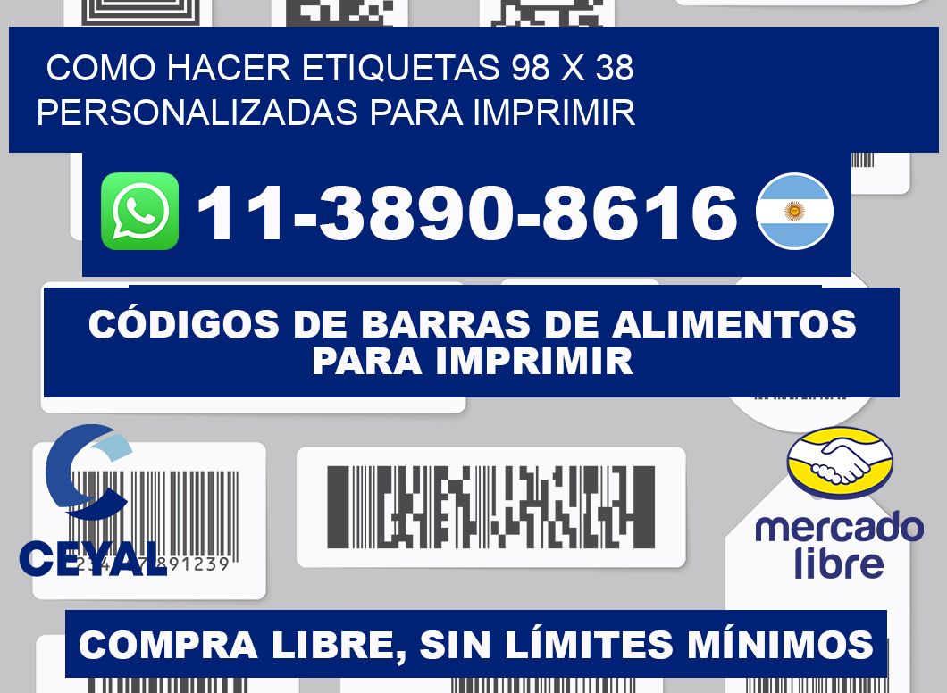como hacer etiquetas 98 x 38 personalizadas para imprimir