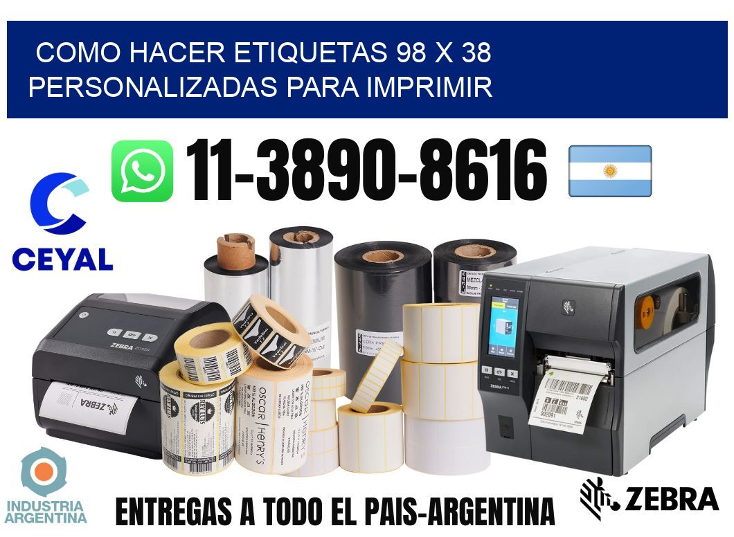 como hacer etiquetas 98 x 38 personalizadas para imprimir
