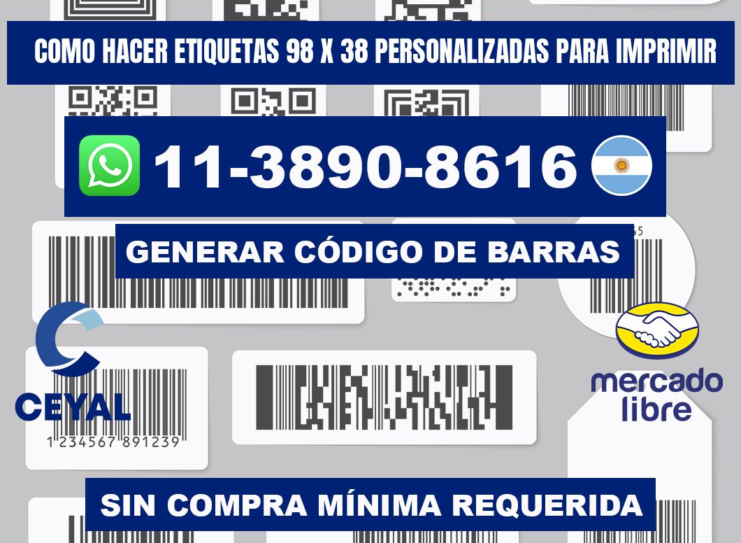como hacer etiquetas 98 x 38 personalizadas para imprimir