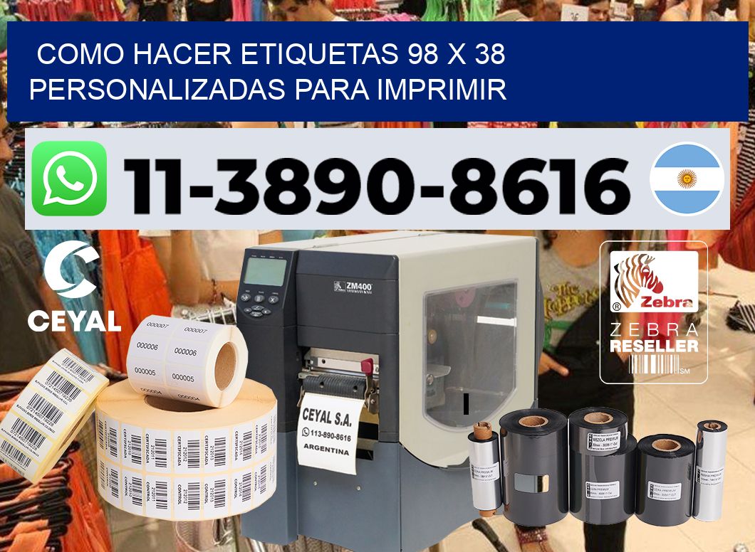 como hacer etiquetas 98 x 38 personalizadas para imprimir