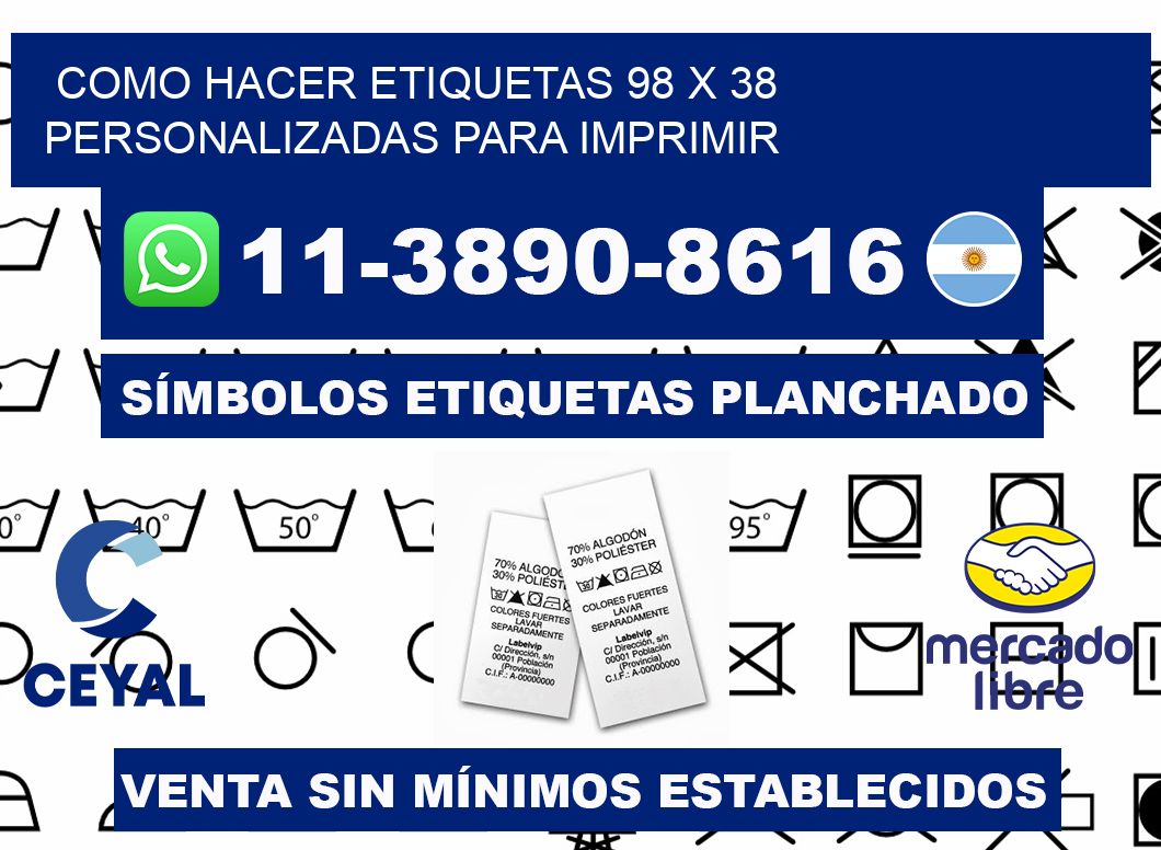 como hacer etiquetas 98 x 38 personalizadas para imprimir