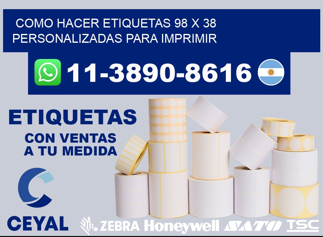 como hacer etiquetas 98 x 38 personalizadas para imprimir