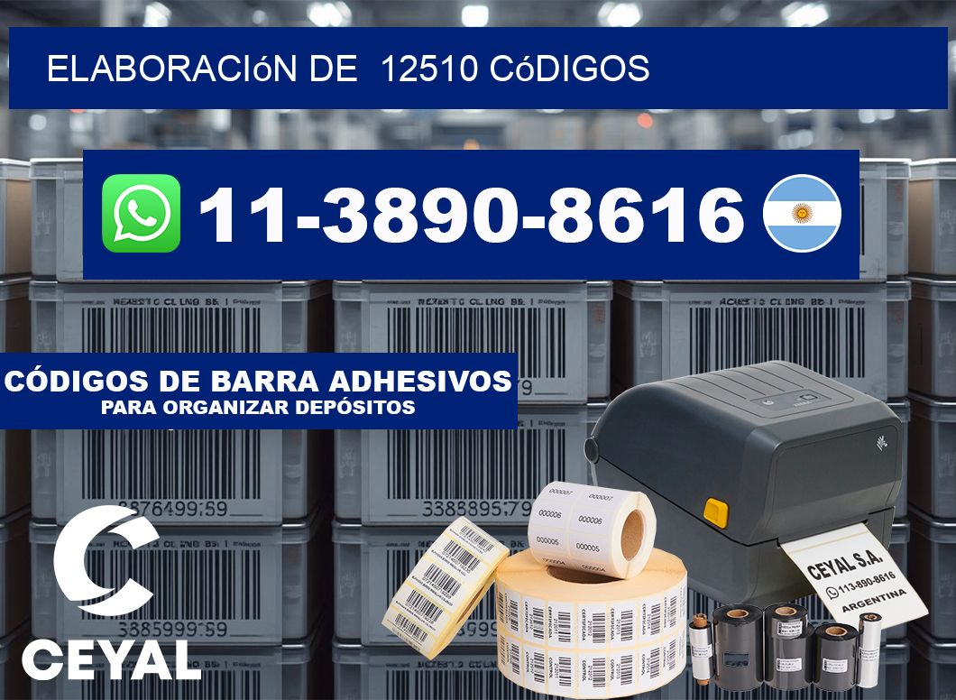 elaboración de  12510 códigos