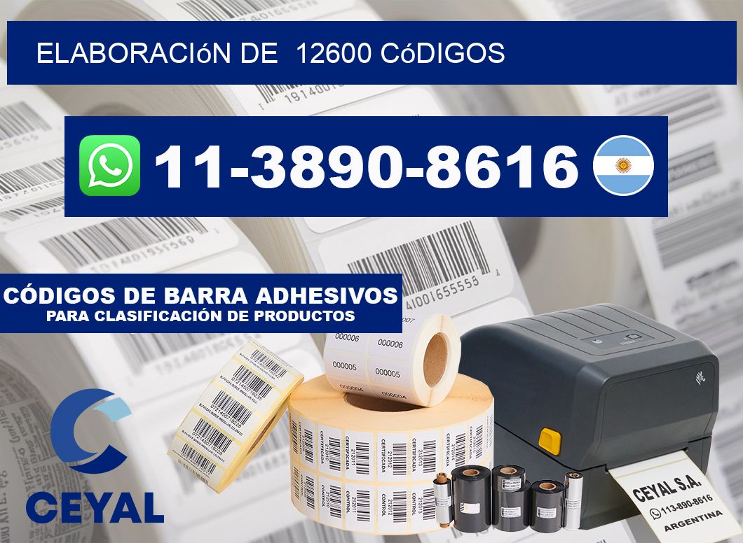 elaboración de  12600 códigos