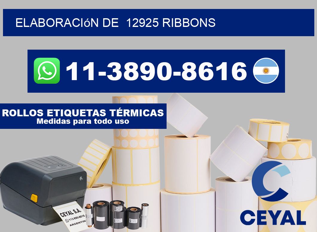 elaboración de  12925 ribbons
