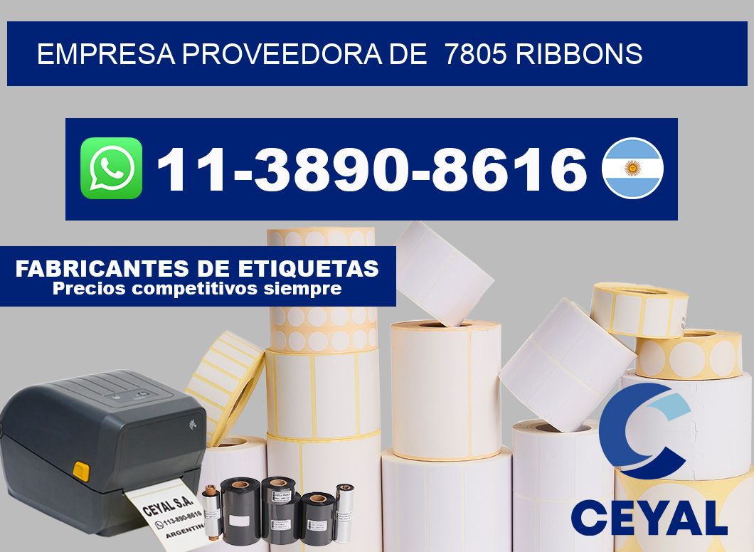 empresa proveedora de  7805 ribbons
