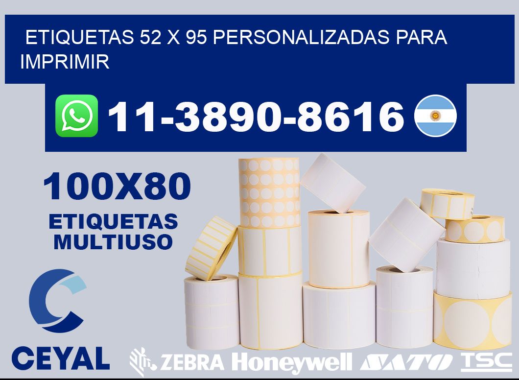 etiquetas 52 x 95 personalizadas para imprimir