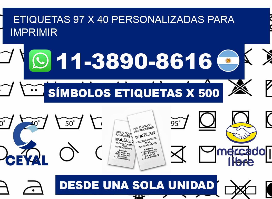 etiquetas 97 x 40 personalizadas para imprimir