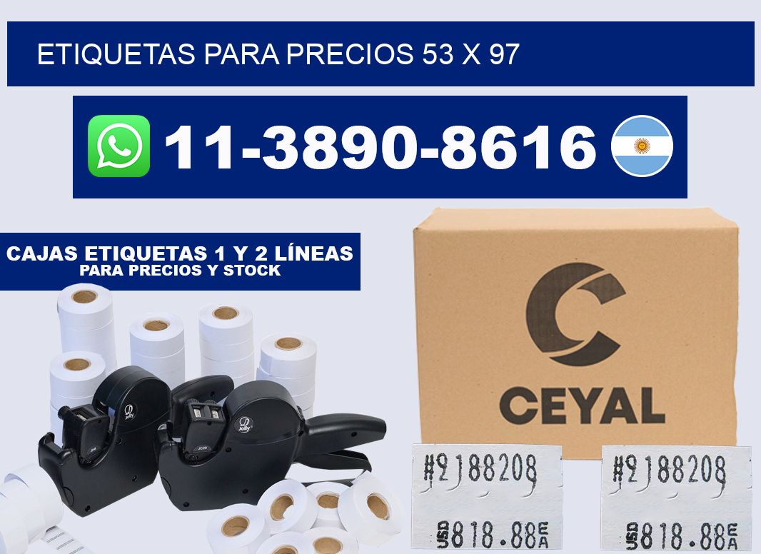 etiquetas para precios 53 x 97