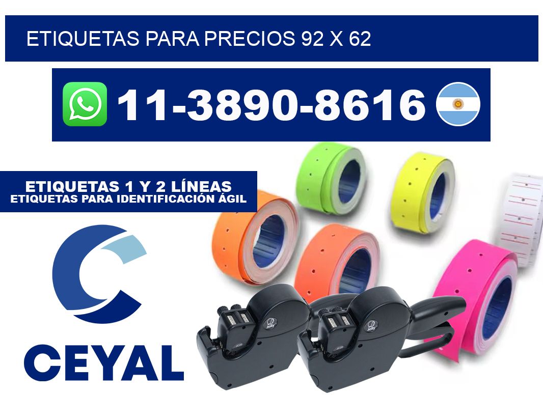 etiquetas para precios 92 x 62