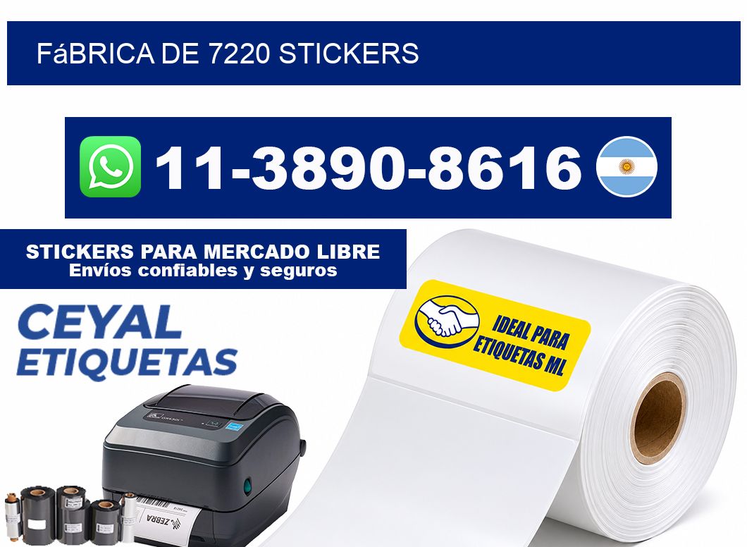 fábrica de 7220 stickers
