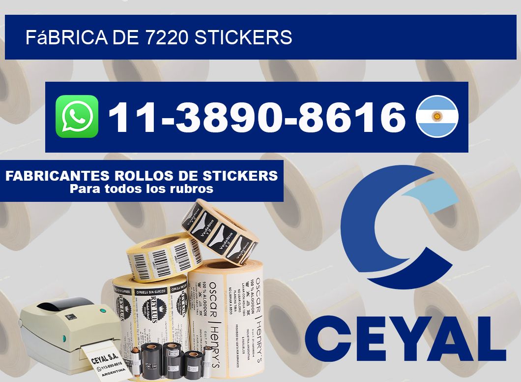 fábrica de 7220 stickers