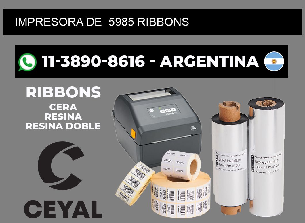 impresora de 5985 ribbons
