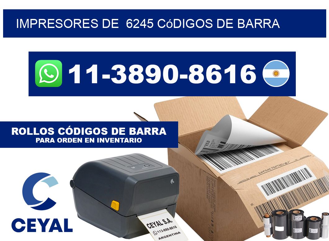 impresores de  6245 códigos de barra