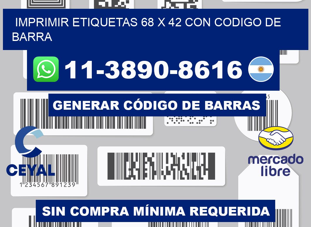 imprimir etiquetas 68 x 42 con codigo de barra
