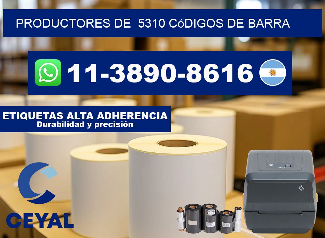 productores de  5310 códigos de barra