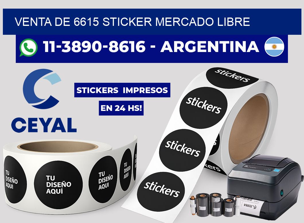 venta de 6615 sticker mercado libre