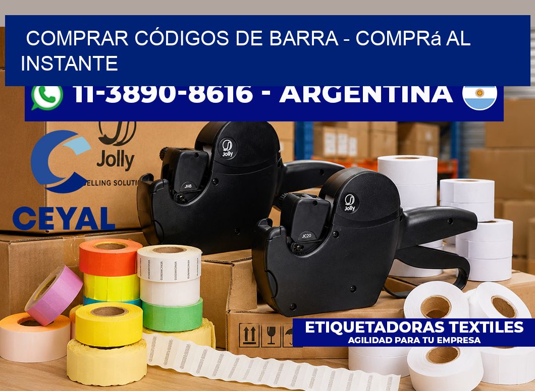 COMPRAR CÓDIGOS DE BARRA - Comprá al instante