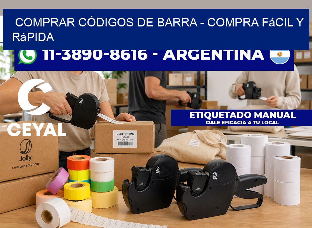 COMPRAR CÓDIGOS DE BARRA - Compra fácil y rápida