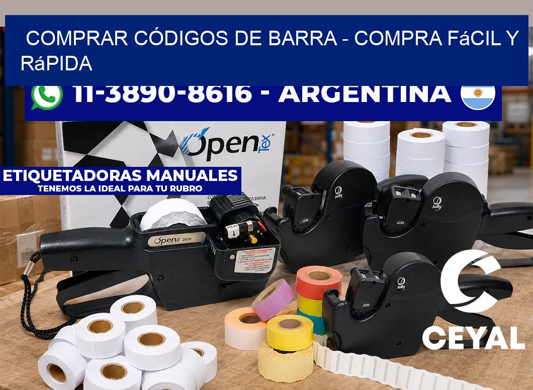 COMPRAR CÓDIGOS DE BARRA - Compra fácil y rápida